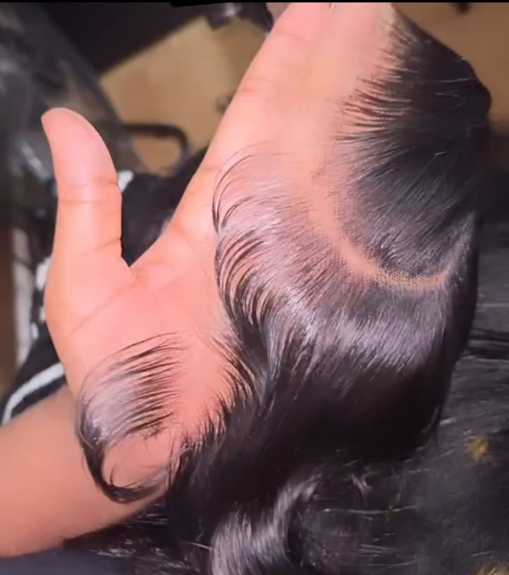 NayBeautyHairCo 5x5 HD Glueless wigs