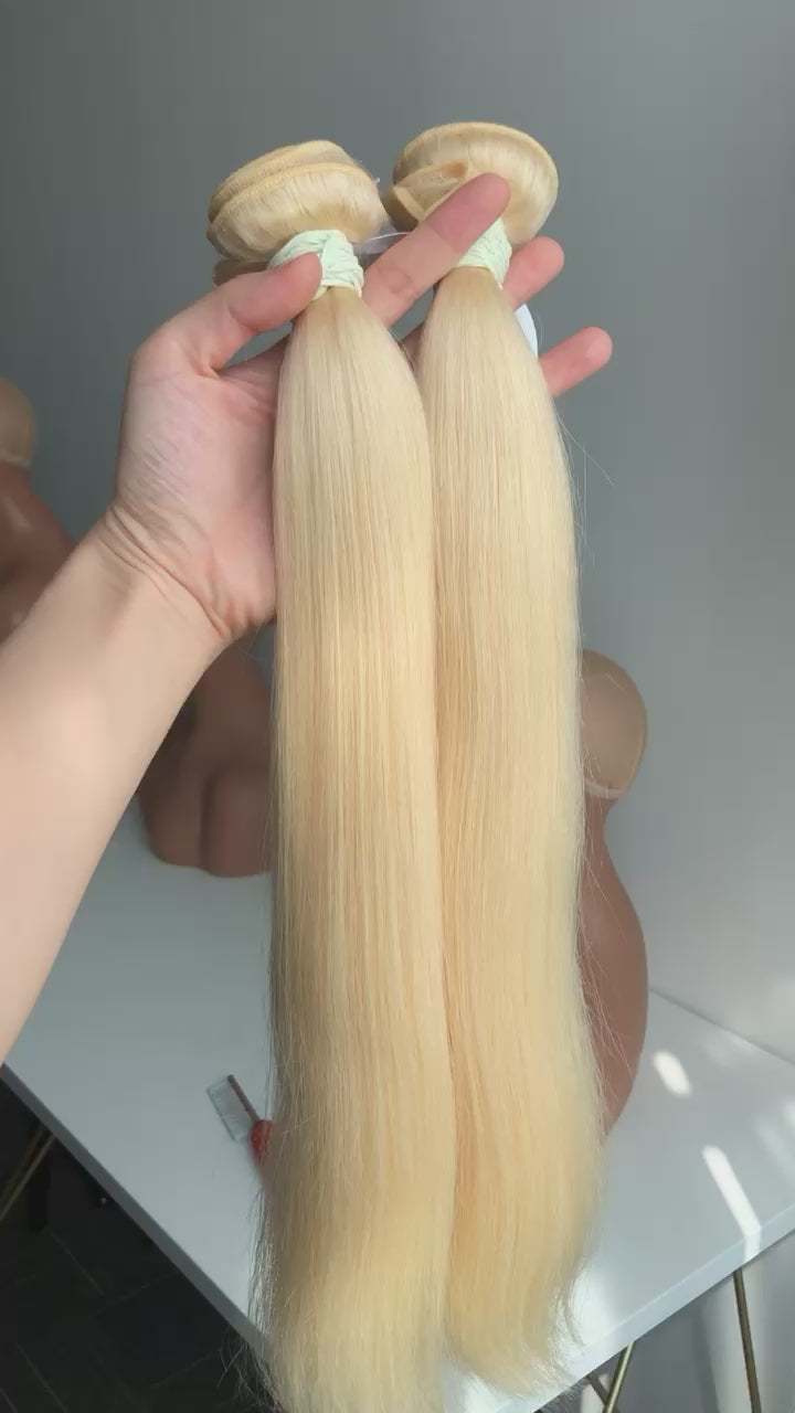 NayBeautyHairCo Raw 613 Blonde Bundles